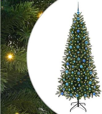 vidaXL &Aacute;rbol De Navidad Artificial Con 300 Led Verde 210 Cm Pe Y Pvc Vidaxl