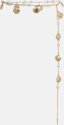 Os&eacute;ree Os&eacute;ree Shells embellished chain belt