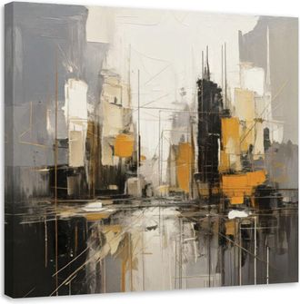 Artgeist Artgeist - Quadro Su Tela, Architettura Astratta Della Citt&agrave; - 50x50