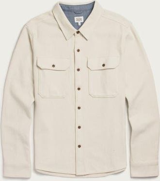 Bridge & Burn Pointer Overshirt in Ivory Twill at Nordstrom, Size Xx-Large