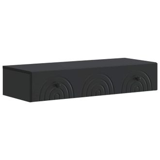 vidaXL Mesa Lateral Montada En La Pared Negro 87,5 X 34,5 X 17 Cm Vidaxl