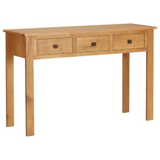 vidaXL Tocador Madera Maciza De Roble 110x40x75 Cm Vidaxl