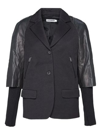 Jil Sander double-sleeve wool blazer - Black