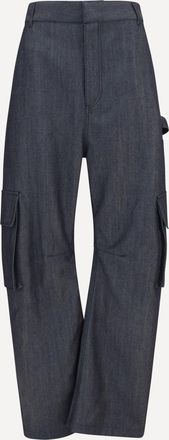 Balenciaga Denim print Cargo Pants Female 34
