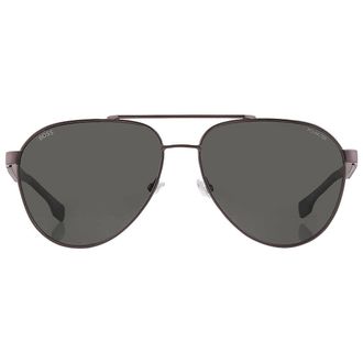 HUGO BOSS Polarized Green Pilot Mens Sunglasses BOSS 1485/S 0MFK/UC 60