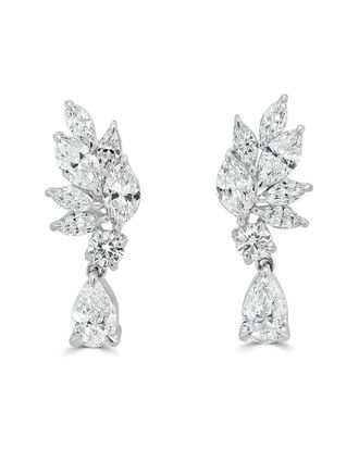 Sabrina Designs 18K 3.62 Ct. Tw. Cluster Earrings