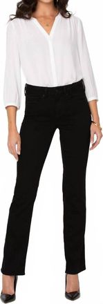 NYDJ Marilyn Straight Jeans In Black