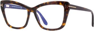 Tom Ford FT5826-B 052 Dark Havana/Clear Blue Light Block 55mm