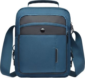 Generic Compatible For Men Bags Handbag Nylon Crossbody(Blue)