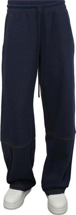 Max Mara Dames, Broeken, Blauw, Maat: XS Katoen