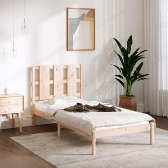 vidaXL Estructura De Cama Sin Colch&oacute;n Madera Maciza De Pino 90x200 Cm Vidaxl