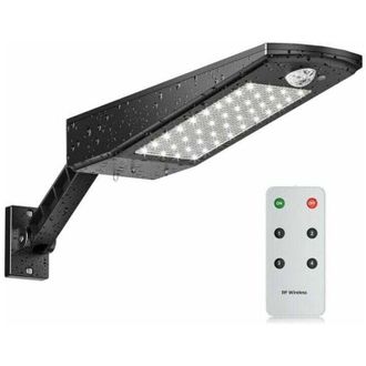 OEM L&aacute;mpara Solar Exterior 48 Led 900lm, Foco Solar Exterior Impermeable Ip65, Con Soporte Regulable Y Mando A Distancia, L&aacute;mpara Solar Exterior 120&deg; Dete