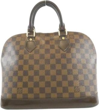 Louis Vuitton Pre-owned Coated Canvas Handbag - Dames - Vintage Handtas - Bruin - ONE Size - Vintage