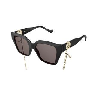 Gucci Sunglasses, female, Black, Size: 54 MM Stylish Sunglasses with Color Code