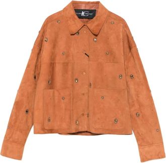 Luisa Cerano Giacca con decorazione - Arancione