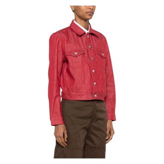 A.P.C. A.p.c. - Dion Jacket - Dames - Jassen - Rood - Maat: S Katoen