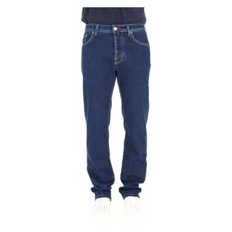 Jacob Cohen Straight Jeans, male, Blue, Size: W37 Bard Jeans