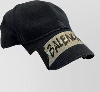 Balenciaga cotton masking tape baseball cap