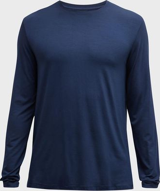 Derek Rose Mens Long-Sleeve Jersey Tee