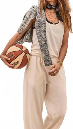 The Upside Soho Jacquie Tank Top In Creme
