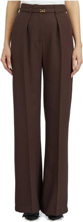 Elisabetta Franchi Mujer, Pantalones, Marrón, Talla: 2XL