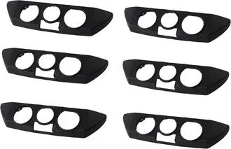 OEM 6x Cubierta Embellecedora Del Panel De Control Del Aire Acondicionado Y Calefacci&oacute;n Del Salpicadero Delantero Del Coche, Color Negro, Adecuada Para