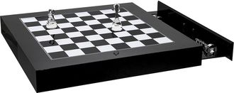 Iplex Tablero de ajedrez Magnus, negro/blanco