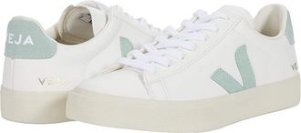 Veja Campo Womens Shoes Chrome Free/Extra White/Matcha : EU 42.5 (US Womens 11.5) M, Leather