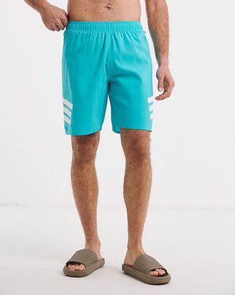 adidas Icon 3 Stripes 8 Inch Swim Shorts