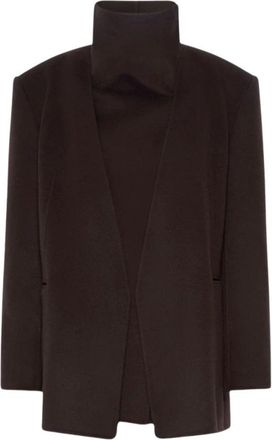 Sportmax Jassen, Dames, Bruin, S, Wol, Spsmanna Jas