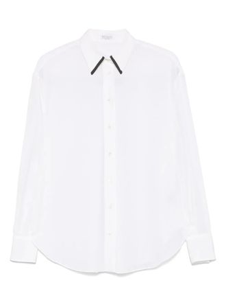 Brunello Cucinelli Zijden blouse - Wit