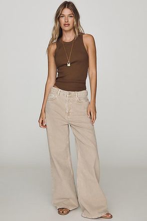 Reformation High-Rise Slouchy Wide-Leg Jeans