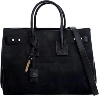 Saint Laurent Pre-owned Handbags, female, Black, Size: ONE SIZE Pre-owned Sac de Jour