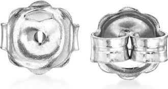 Ross-Simons Italian 14kt White Gold Large 7mm Earring Backings