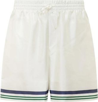 Casablanca Shorts - Heren - Korte Broeken - Wit - 2XL - Korte Broeken