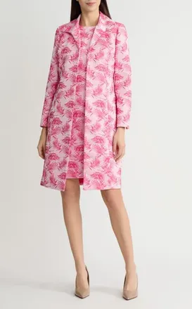 Kasper Embroidered Jacket in Pink Perfection Multi at Nordstrom, Size 6