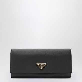 Prada Large wallet in black Saffiano