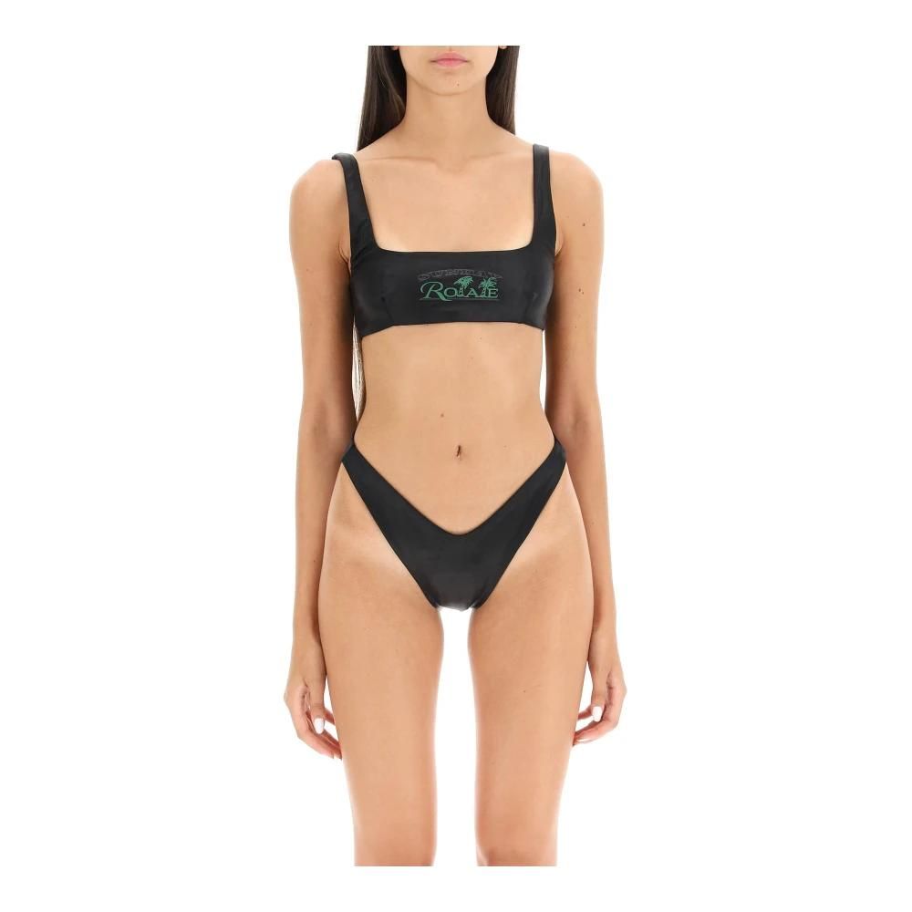 Bikini Femme Cupshe - Haut Col Rond Bretelles Réglables + Bas Mi-Haute - Taille XS à XL - Pour Plage, Piscine