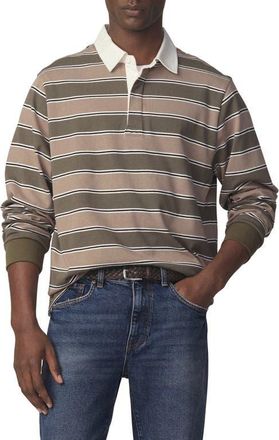 Joe's Stripe Rugby Shirt in Tea Leaf Multi at Nordstrom, Size Xx-Large