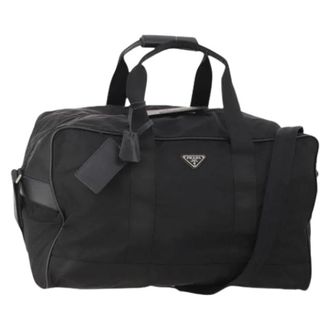 Prada Pre-owned Weekend Bags, female, Black, Size: ONE SIZE Pre-owned Vintage Boston Bag