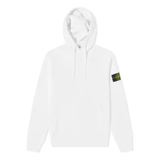 Stone Island Garment Dyed Popover Hoodie White 741564151-V0001