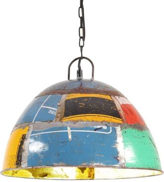 vidaXL Industrial Vintage Hanging Lamp 25 W Multicolour Round 41cm E27 vidaXL