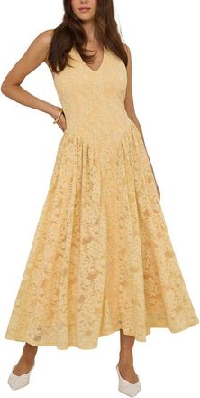Extro&Vert Lace Halterneck Midi Dress