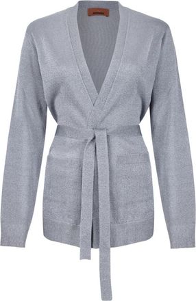 Missoni Geknoopte wollen vest - Dames - Vesten - Blauw - XS - Wol - Truien & Vesten