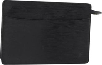 Louis Vuitton Pre-owned Clutches, female, Black, Size: ONE SIZE Pre-owned Leather Clutch