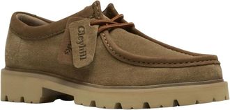 Clarks Cleyhill Seam - Heren - Veterschoenen - Bruin - 43 EU - Leer - Schoenen