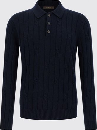 Zanone Polo in maglia di lana vergine a coste Zanone