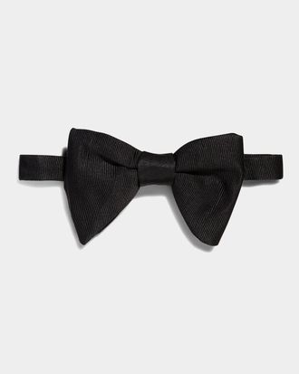 Tom Ford Mens Large Satin Bow Tie
