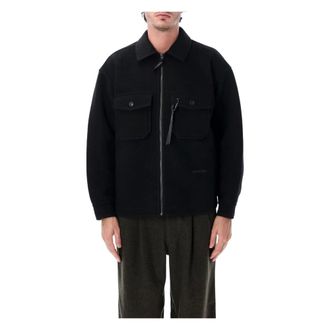 And Wander Wool Pocket Bomberjack - Heren - Jassen - Zwart - Maat: M Wol