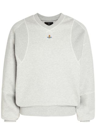 Vivienne Westwood Pourpoint Logo-embroidered Cotton Sweatshirt - Grey - XL